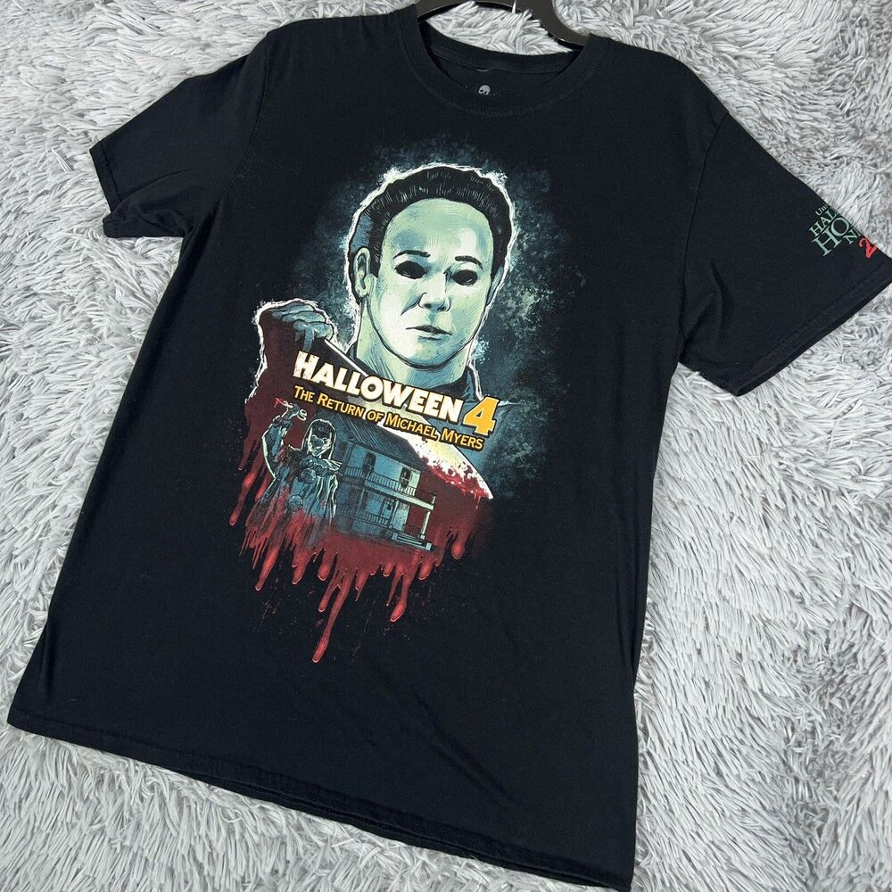 Universal Studios Shirt Medium Black Halloween Horror Nights Michael Myers Mens